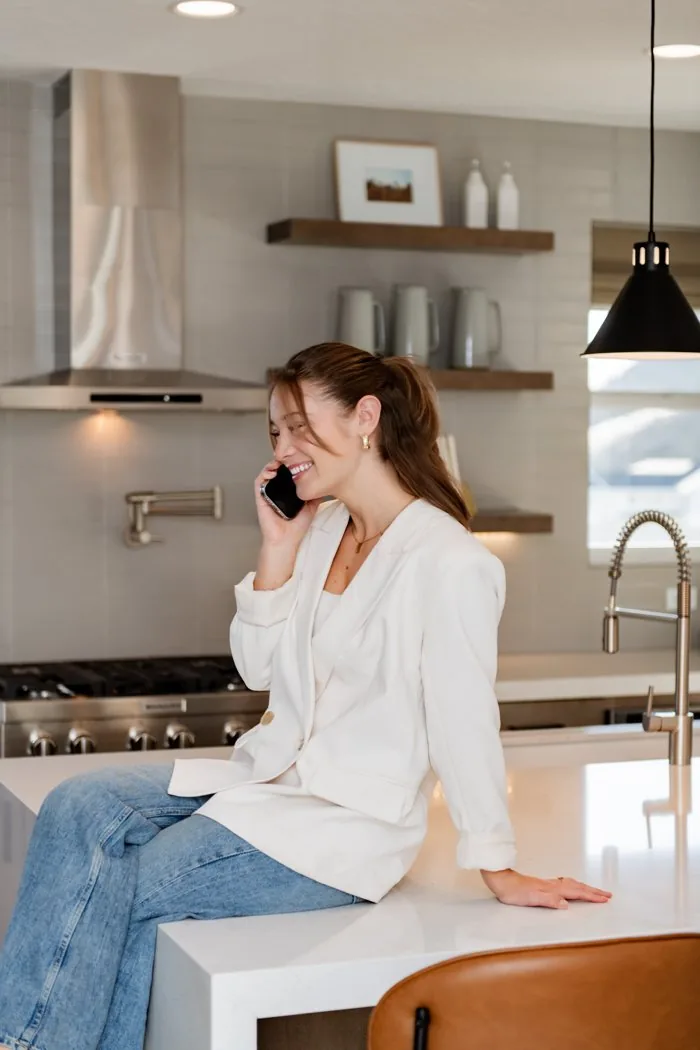Rae'lynn Hibbert on a call